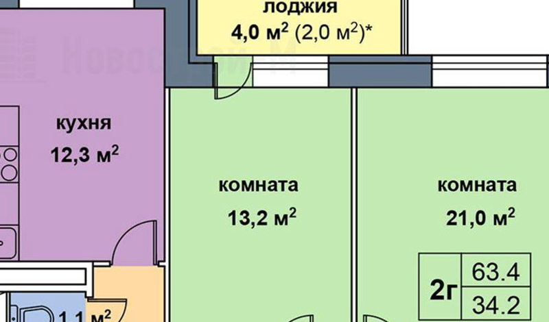 По итогам 2021 года средняя площадь квартир в новостройках Москвы снизилась на 15%
