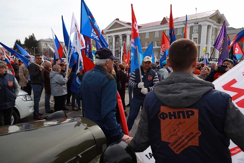 В Татарстане встретили автопробег «Zа мир без нацизма!»