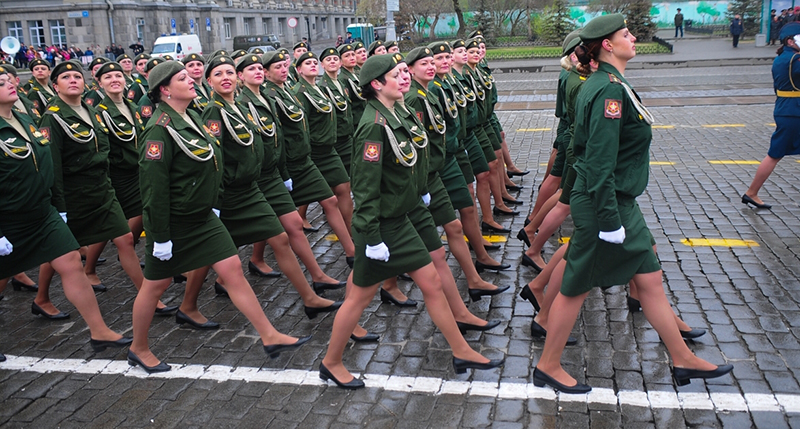 В Татарстане к Параду Победы готовится единственная рота парадного расчета, состоящая из представительниц прекрасного пола