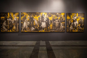 В дар Музею Победы передана картина «Опаленные войной»