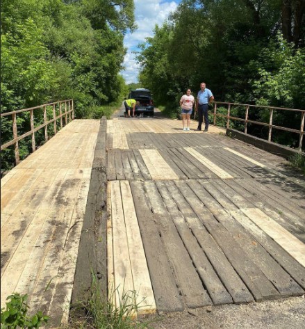 На подъезде к селу Вознесенское отремонтируют два моста
