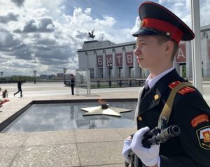 В День России московские кадеты заступят на вахту почетного караула около Музея Победы