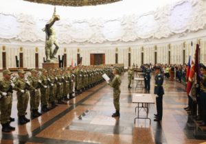 Около 200 новобранцев Росгвардии приняли присягу в Музее Победы