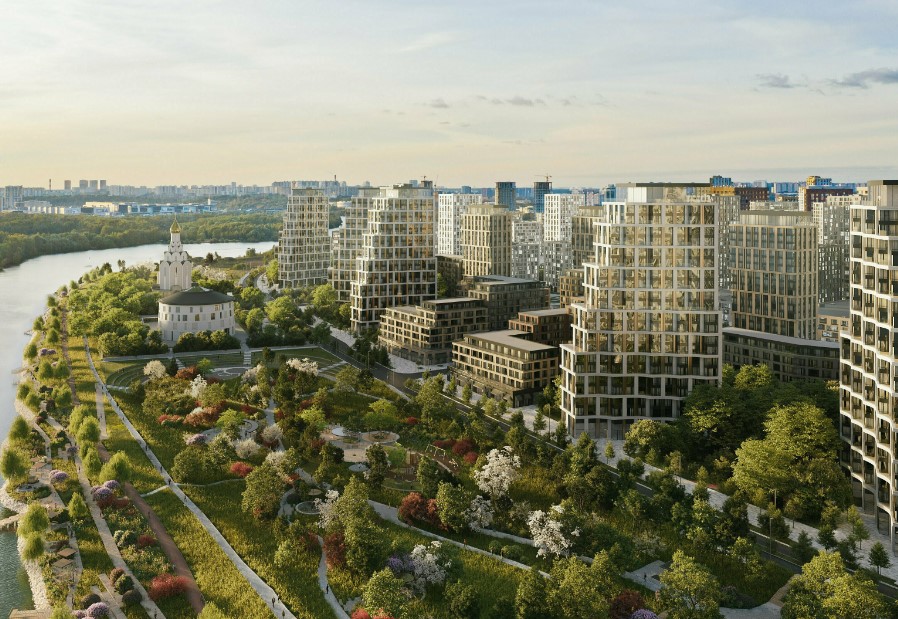 Экопарк Primavera по проекту архитектурного бюро Wowhaus будет построен на новой московской набережной Покровская