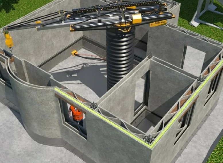 В России создали 3D-принтер для строительства пятиэтажных зданий