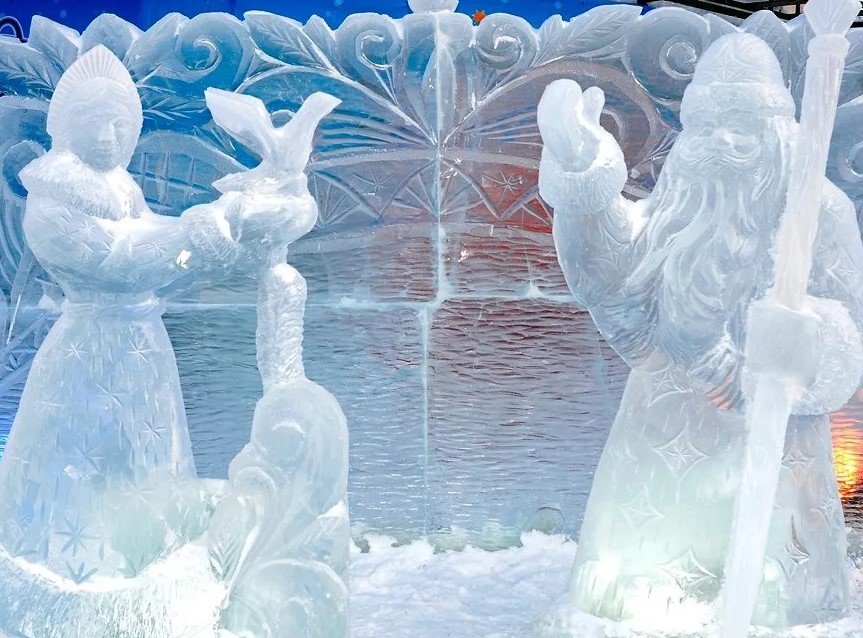 Дед Мороз и Снегурочка изо льда появятся в одном из парков Красноярска
