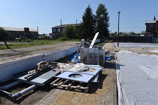 В Енисейске продолжается строительство акушерского корпуса