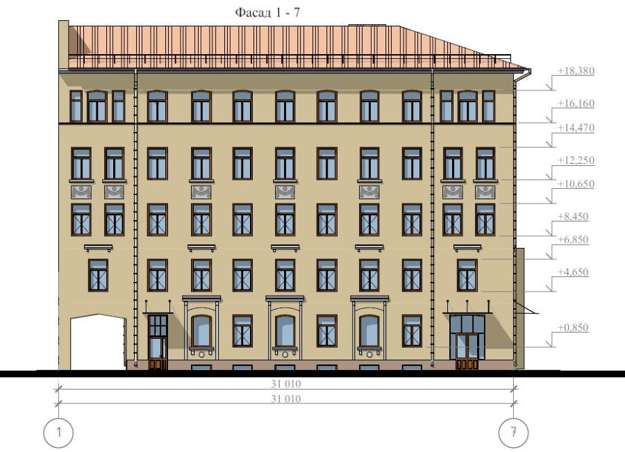 Проект реставрации фасадов дома Чадаева в Санкт-Петербурге обойдется в 4,2 млн