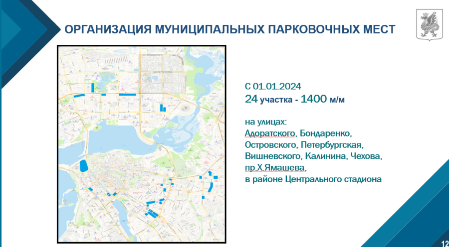 В Казани с начала 2024 года появятся новые парковки на 1400 машиномест