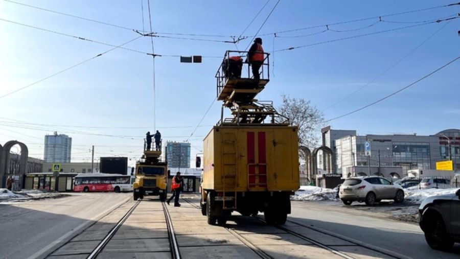 В Перми началась реконструкция трамвайных путей на улице Борчанинова