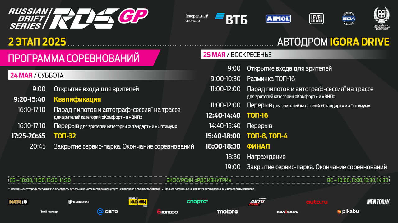 Обновлённая конфигурация «Игора Драйв» примет 2 этап Гран-При Российской Дрифт Серии