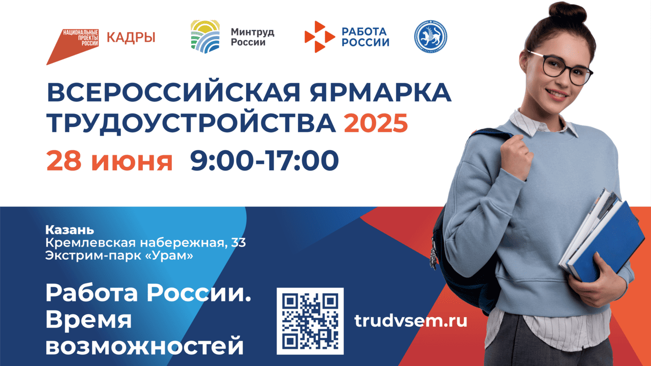 Всероссийская ярмарка трудоустройства «Работа России. Время возможностей»